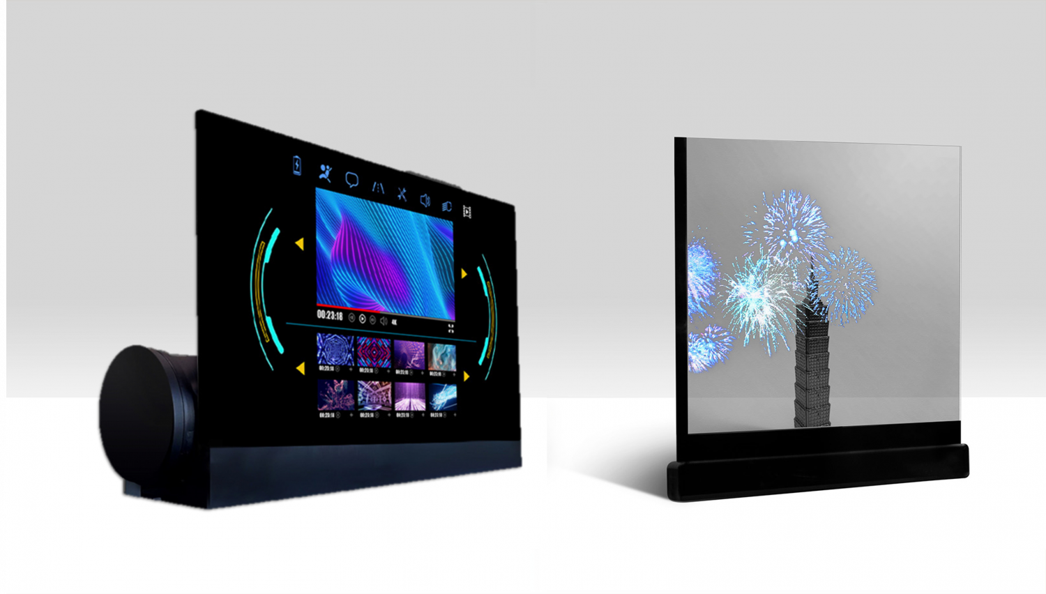 可卷式、折迭性、高透明